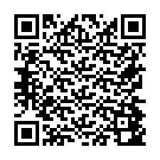 QR Code สำหรับหมายเลขโทรศัพท์ +26774842266