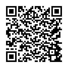 Codice QR per il numero di telefono +26774842291