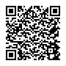 Código QR para número de teléfono +26774842323