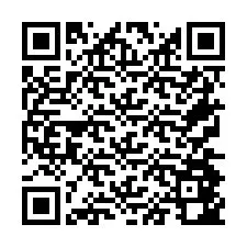 QR код за телефонен номер +26774842371