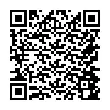 QR Code pour le numéro de téléphone +26774842376