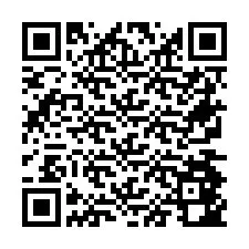 QR Code สำหรับหมายเลขโทรศัพท์ +26774842382