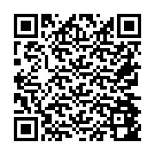 Codice QR per il numero di telefono +26774842399