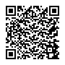 QR-code voor telefoonnummer +26774842415