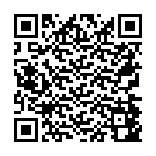 QR Code pour le numéro de téléphone +26774842420