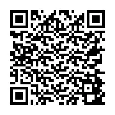 Codice QR per il numero di telefono +26774842438