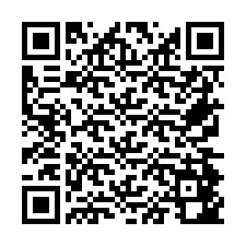 QR Code pour le numéro de téléphone +26774842493