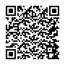 QR Code pour le numéro de téléphone +26774842495