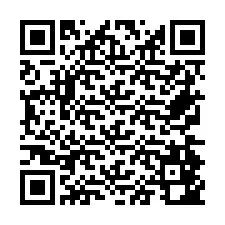 Código QR para número de teléfono +26774842527