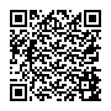 Código QR para número de telefone +26774842548