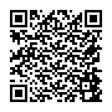 Código QR para número de teléfono +26774842556