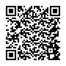 Codice QR per il numero di telefono +26774842578