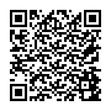 QR-code voor telefoonnummer +26774842581