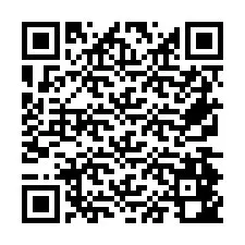 Código QR para número de teléfono +26774842583