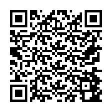 Codice QR per il numero di telefono +26774842605