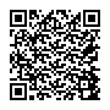 QR Code pour le numéro de téléphone +26774842629