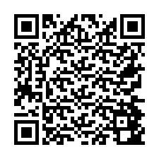 Codice QR per il numero di telefono +26774842634