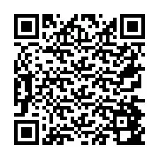 Código QR para número de teléfono +26774842640