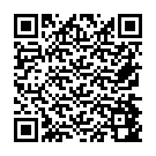 Codice QR per il numero di telefono +26774842647