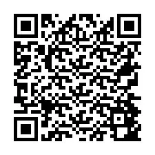 Codice QR per il numero di telefono +26774842660