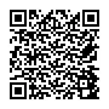 QR код за телефонен номер +26774842687