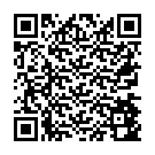 Código QR para número de teléfono +26774842708