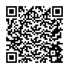 QR-code voor telefoonnummer +26774842715