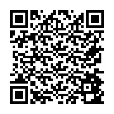 QR код за телефонен номер +26774842716