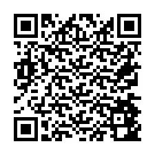 QR-code voor telefoonnummer +26774842719