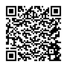 Código QR para número de telefone +26774842721