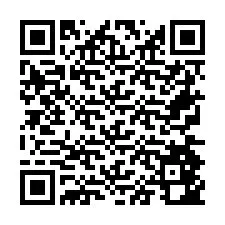 Código QR para número de teléfono +26774842725