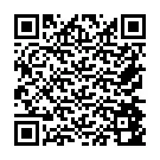 QR-code voor telefoonnummer +26774842737