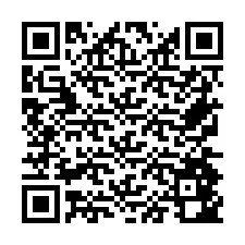 Codice QR per il numero di telefono +26774842767