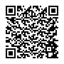 Codice QR per il numero di telefono +26774842774