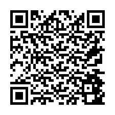 QR-code voor telefoonnummer +26774842781