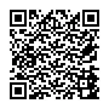 QR Code pour le numéro de téléphone +26774842803