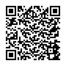 Codice QR per il numero di telefono +26774842804