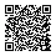 QR Code pour le numéro de téléphone +26774842812