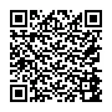 QR-code voor telefoonnummer +26774842829