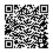 Codice QR per il numero di telefono +26774842832