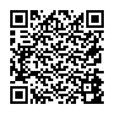 QR-code voor telefoonnummer +26774842842