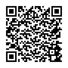 Codice QR per il numero di telefono +26774842846
