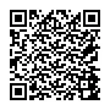 Código QR para número de teléfono +26774842891