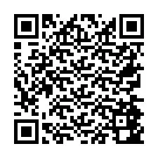 QR-code voor telefoonnummer +26774842928