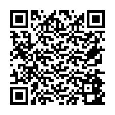 Codice QR per il numero di telefono +26774842943