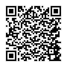 QR Code สำหรับหมายเลขโทรศัพท์ +26774842974