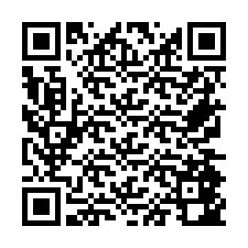 QR код за телефонен номер +26774842997