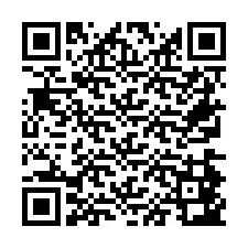 QR-code voor telefoonnummer +26774843009