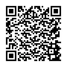 Código QR para número de teléfono +26774843012