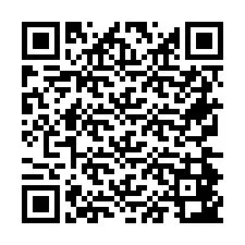 Código QR para número de teléfono +26774843022